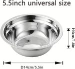 Gamelle pour animaux en acier inoxydable – Image 3