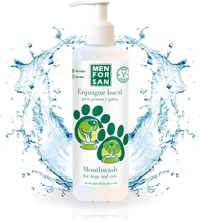 61VaZv73wrL._AC_SX679_ Menforsan Bain de Bouche Anti-Tartre pour Chien/Chat 500 ML – Image 1