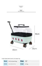 Valise transparente pour animaux de compagnie – Image 3