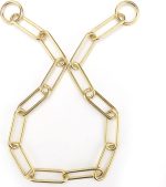 Collier a maille pour chien doré – Image 7