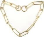 Collier a maille pour chien doré