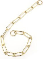 Collier a maille pour chien doré – Image 5