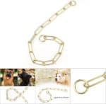 Collier a maille pour chien doré – Image 4