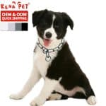 Collier a maille pour chien noir – Image 5