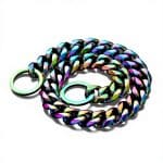 Collier a maille pour chien multicolore – Image 2