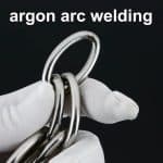 Collier a maille pour chien argent – Image 2